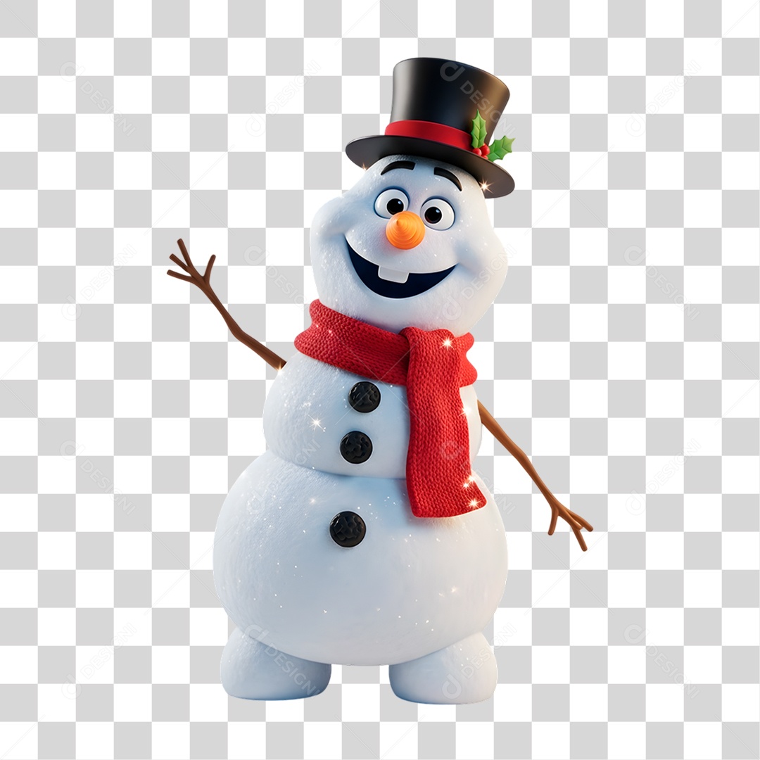 Boneco de Neve PNG Transparente
