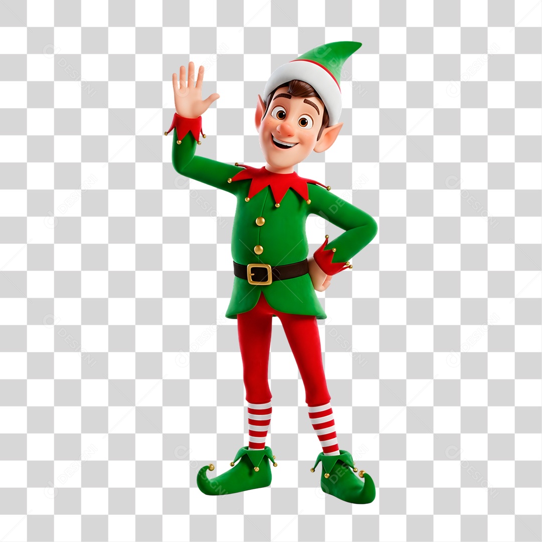Personagem 3D Duende PNG Transparente