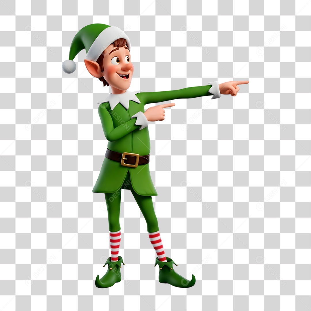 Personagem 3D Duende PNG Transparente
