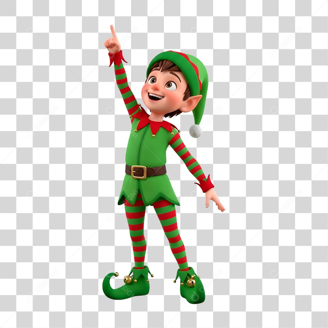 Personagem 3D Duende PNG Transparente