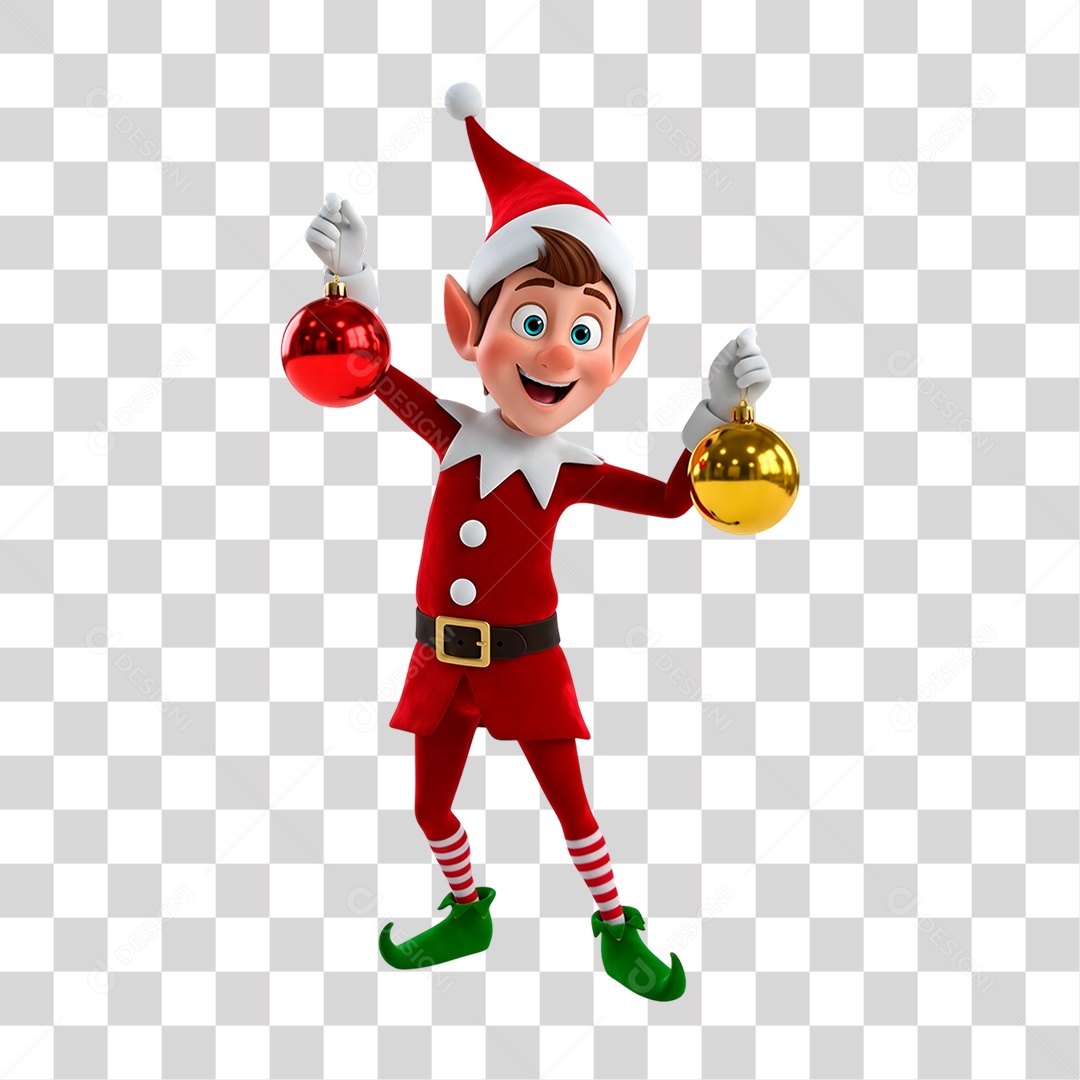 Personagem 3D Duende PNG Transparente