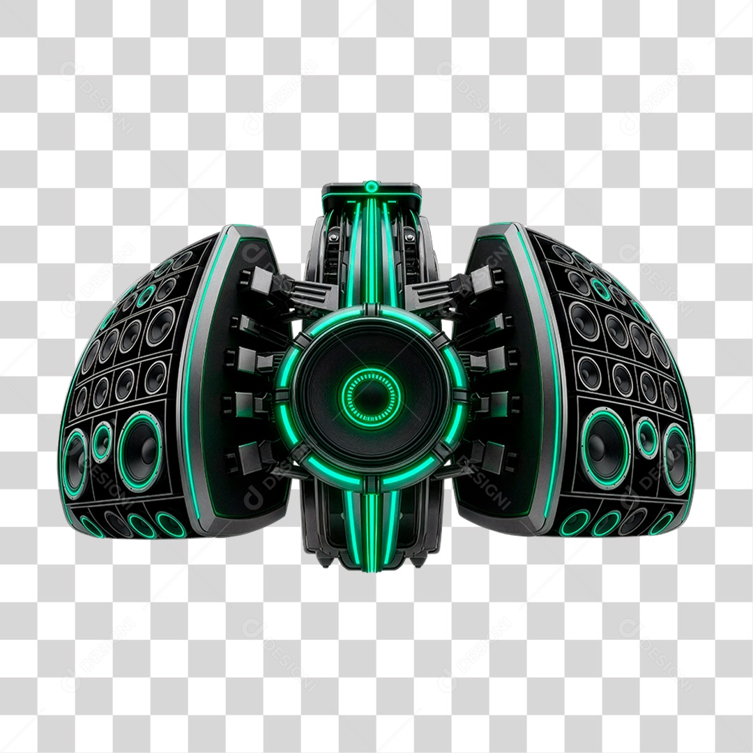 Estrutura Metálica de Som PNG Transparente