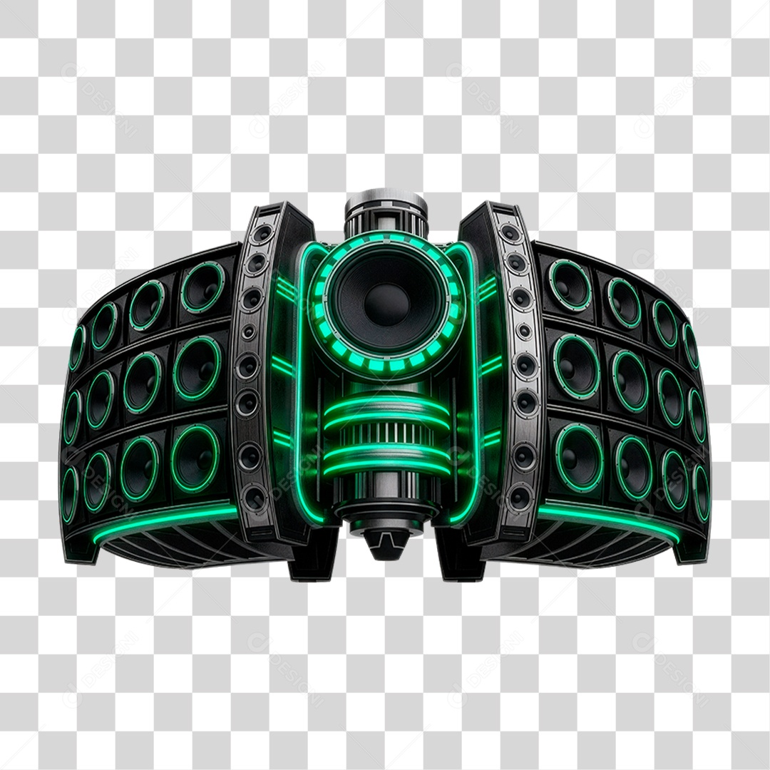 Paredão de Som PNG Transparente