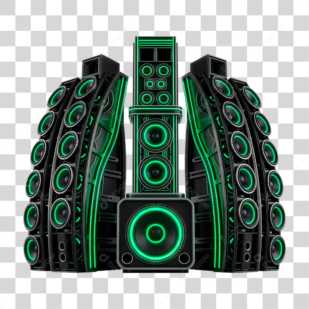 Estrutura Metálica de Som PNG Transparente