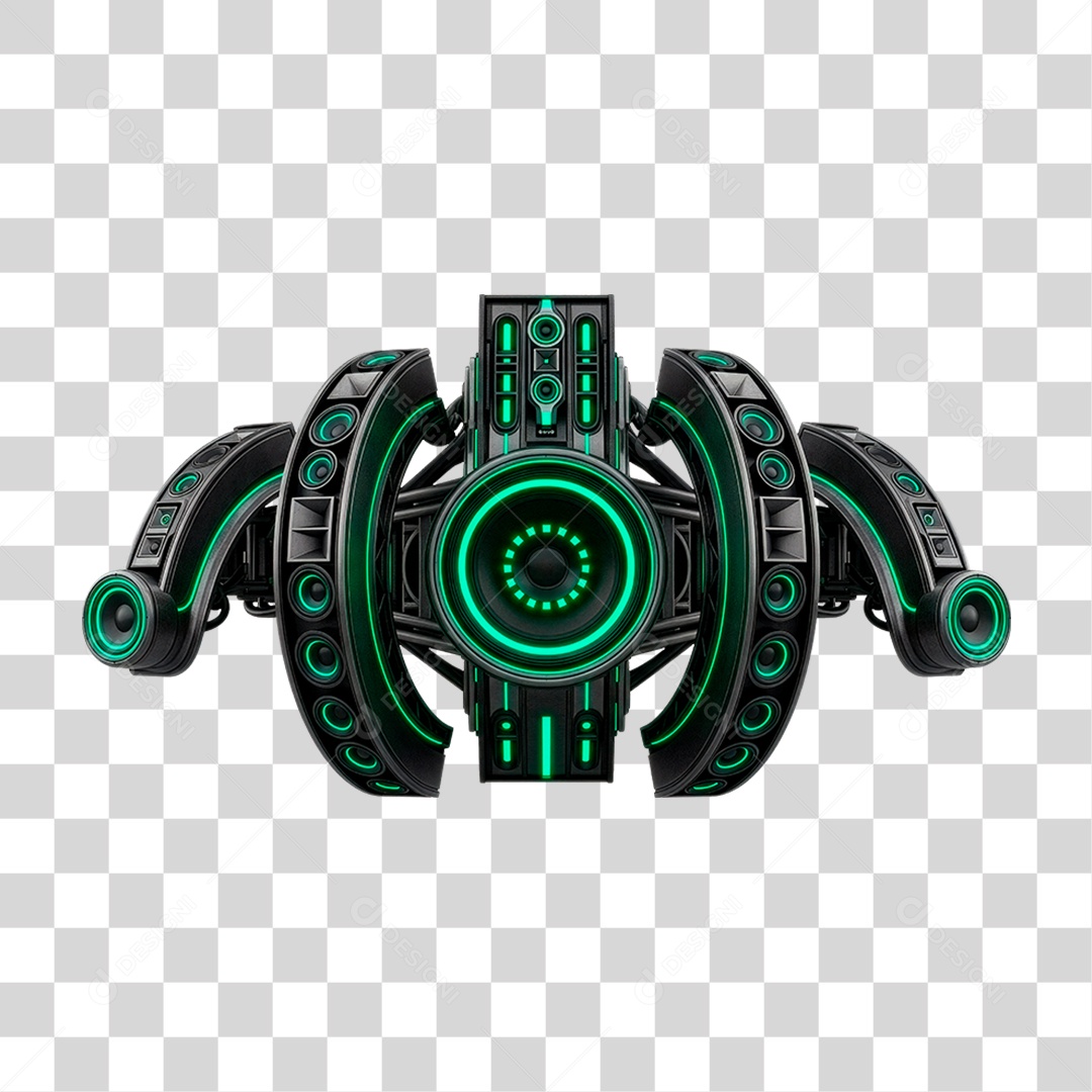 Estrutura Metálica de Som PNG Transparente