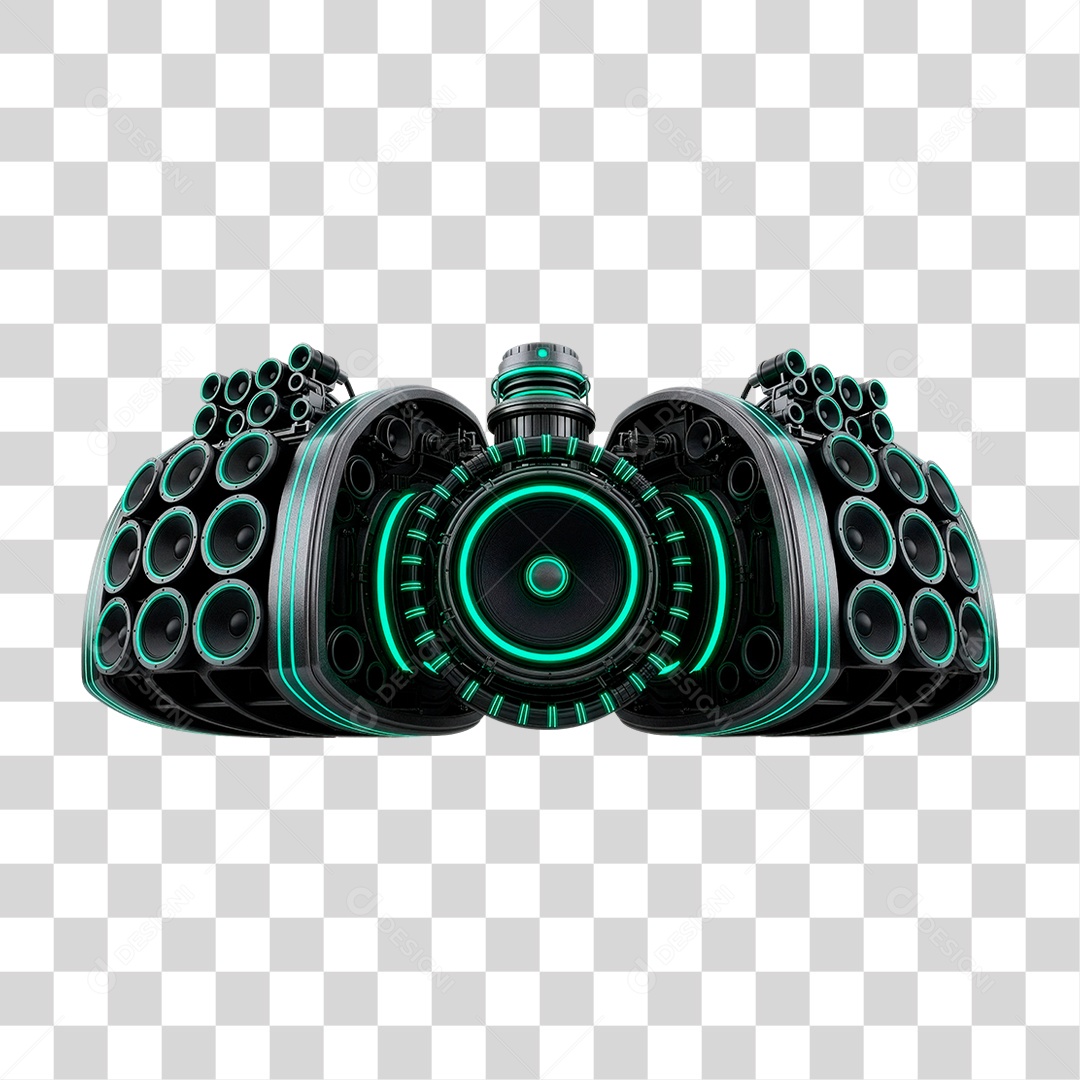 Paredão de Som PNG Transparente