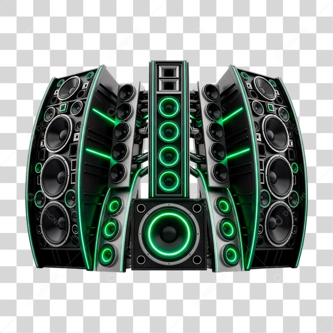 Estrutura Metálica de Som PNG Transparente