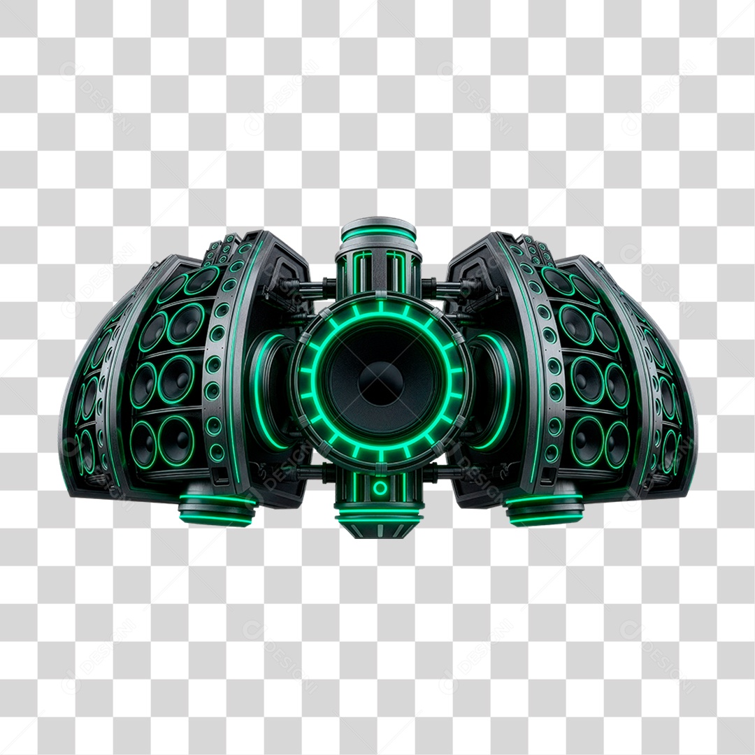 Estrutura Metálica de Som PNG Transparente