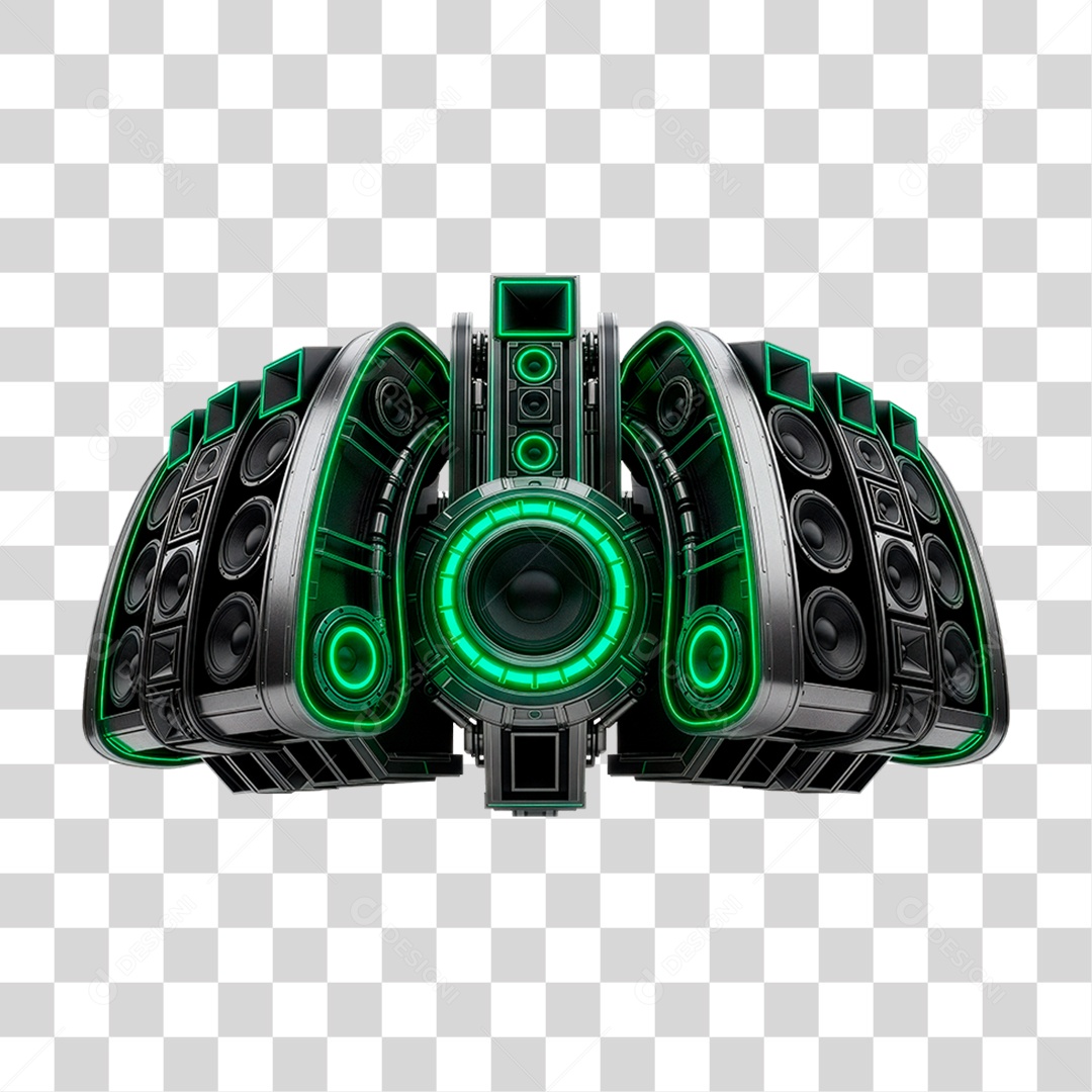 Paredão de Som PNG Transparente