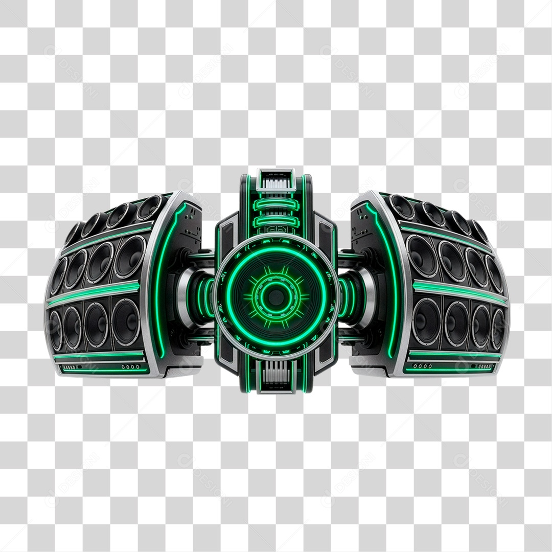 Paredão de Som PNG Transparente