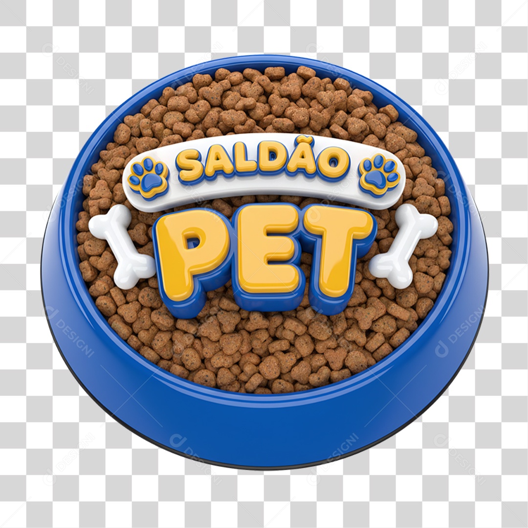 Selo 3D Saldão Pet PNG Transparente