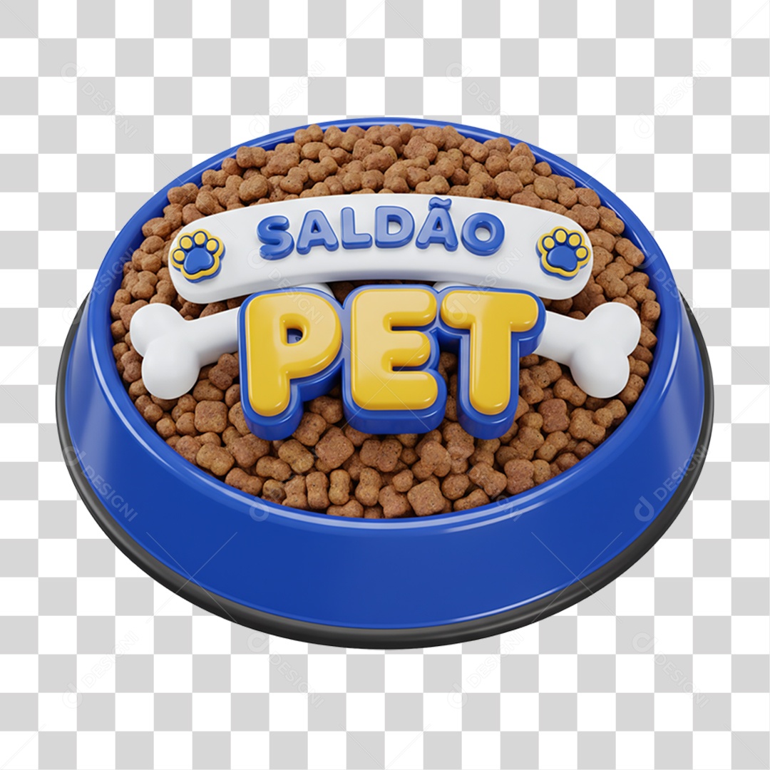 Selo 3D Saldão Pet PNG Transparente