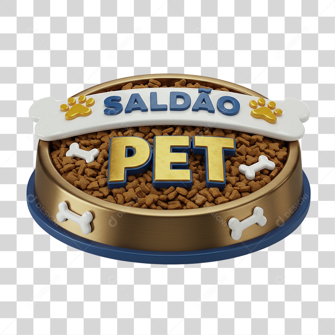 Selo 3D Saldão Pet PNG Transparente