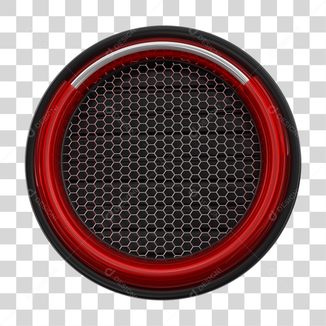 Painel de Metal com Neon Vermelho PNG Transparente