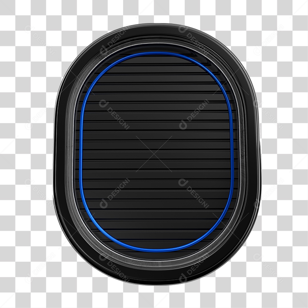 Painel de Metal com Neon PNG Transparente