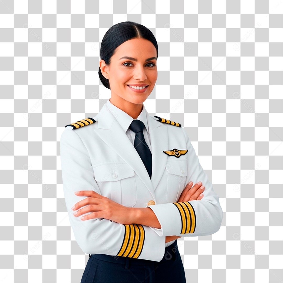 Comissária de Bordo PNG Transparente