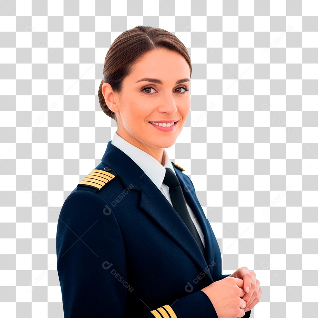 Comissária de Bordo PNG Transparente