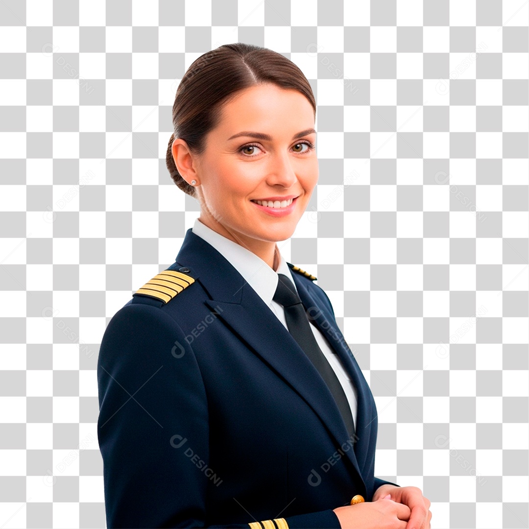 Comissária de Bordo PNG Transparente