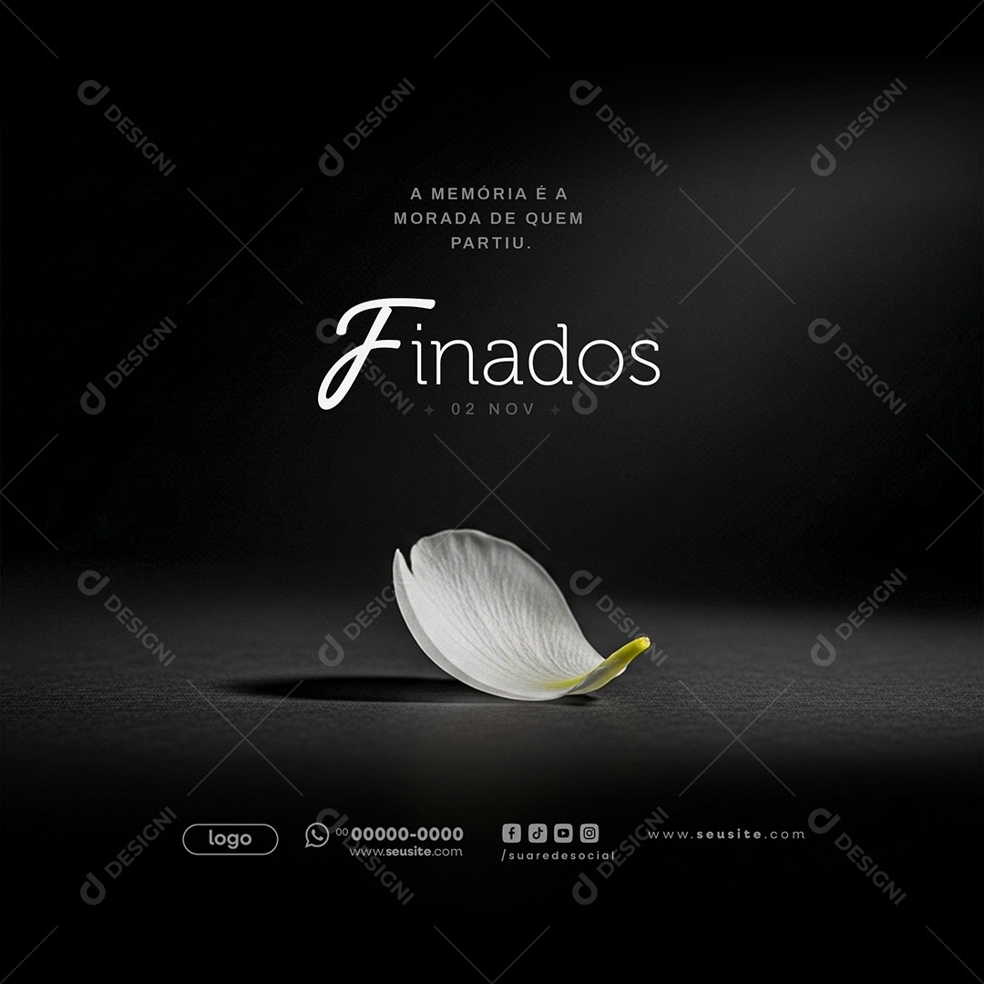 Dia de Finados 02 de Novembro Social Media PSD Editável