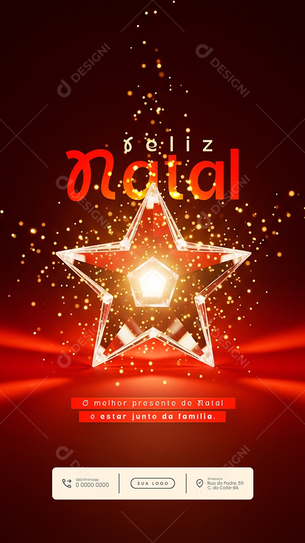Feliz Natal 25 de Dezembro o Mehor Presente Story Social Media PSD Editável