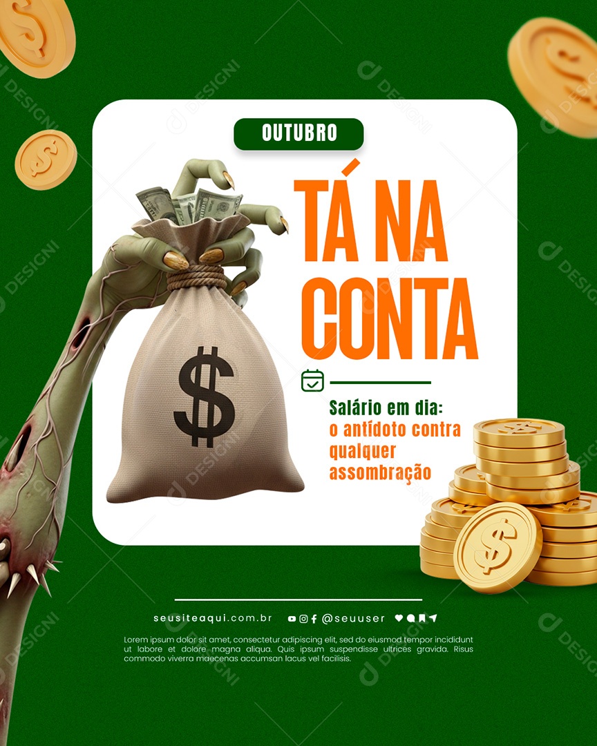 Tá na Conta Social Media PSD Editável