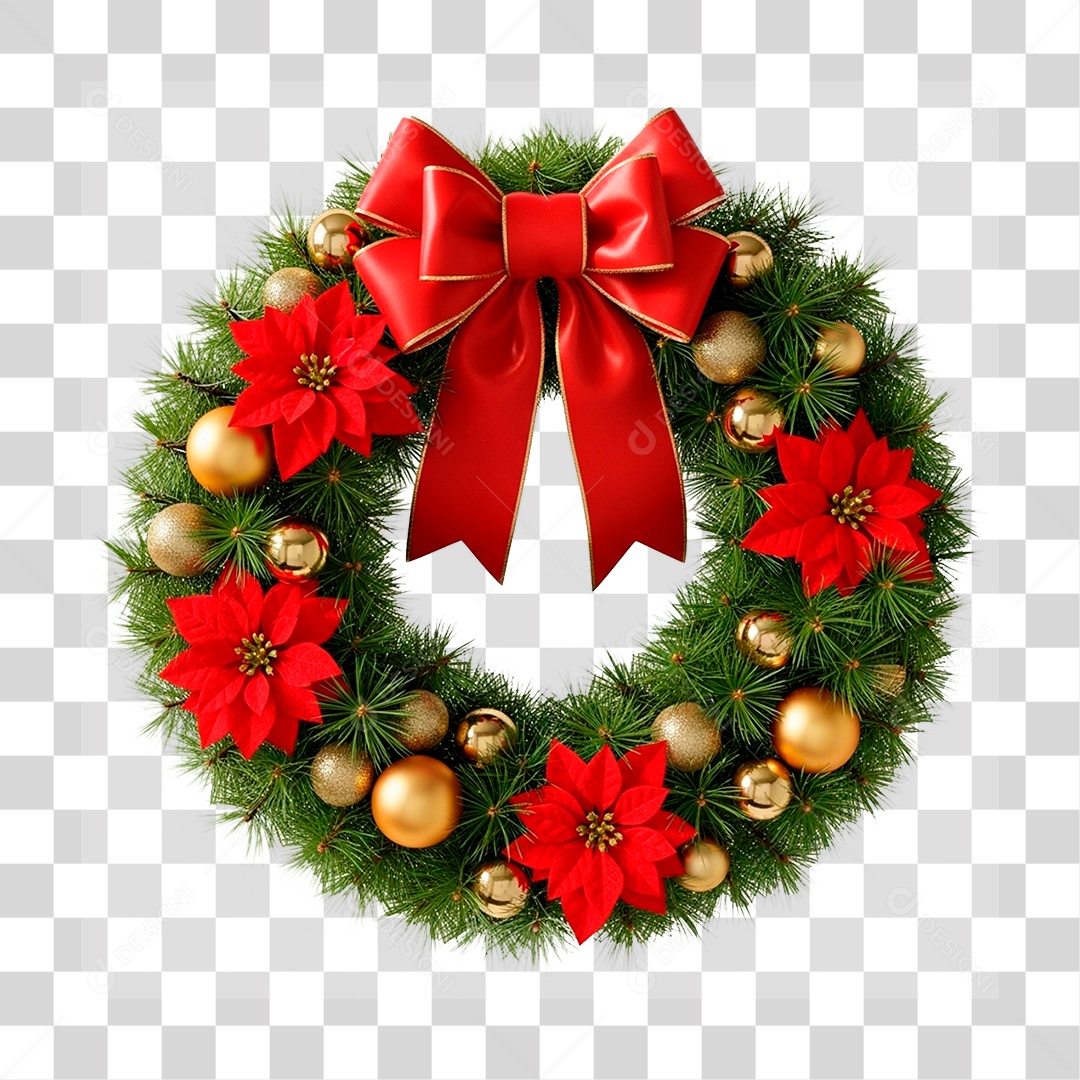Guirlanda de Natal PNG Transparente