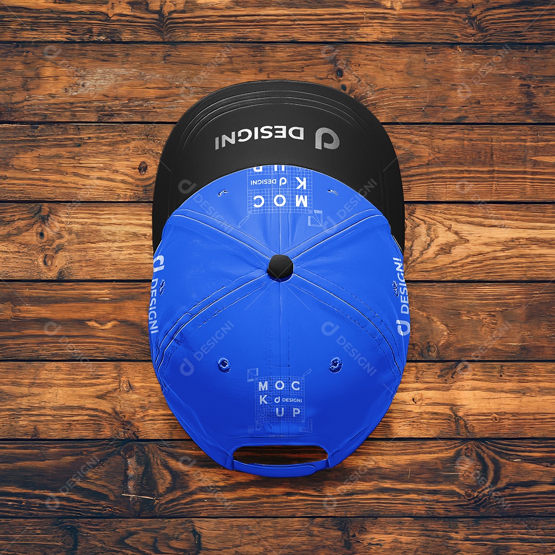 Mockup Boné Esportivo de Cima PSD Editável