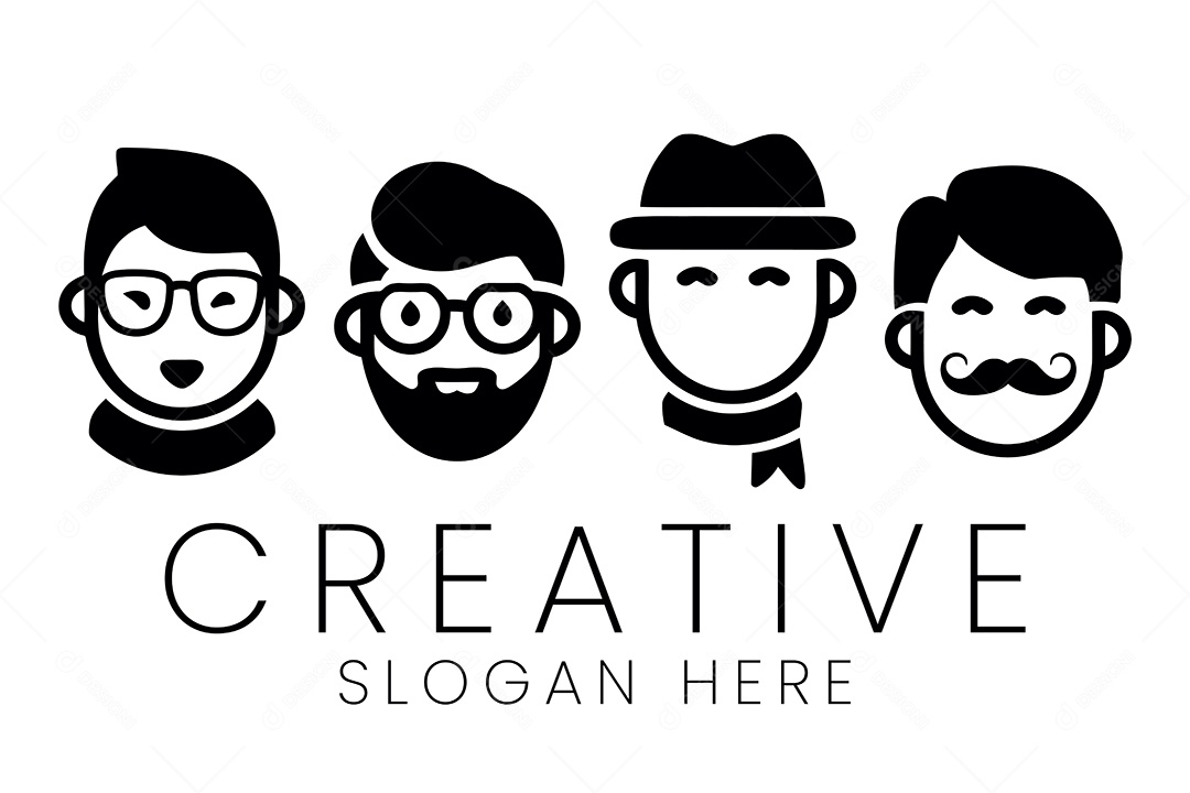 Conjunto de Ícones Masculinos Elegantes Ilustração Vetor EPS + AI Editável