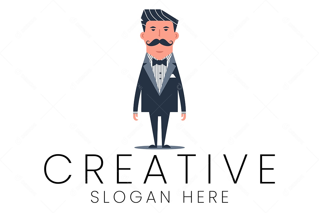 Logotipo de Homem Ilustração Vetor EPS + AI Editável