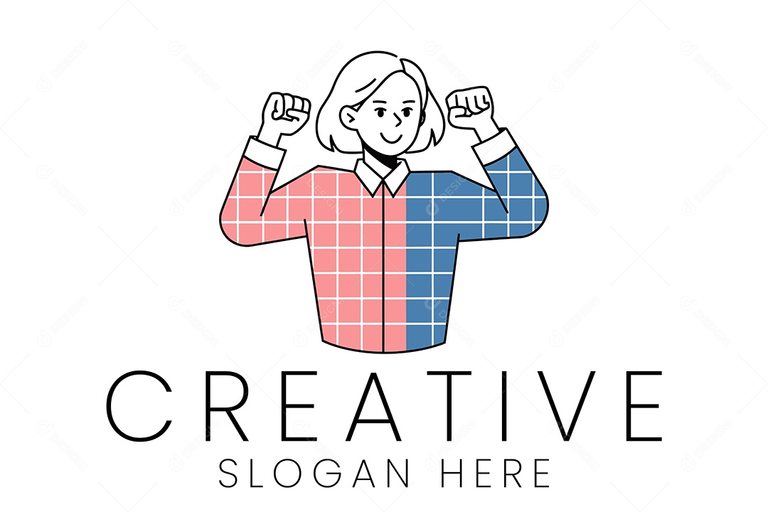 Logotipo de Jovem Ilustração Vetor EPS + AI Editável