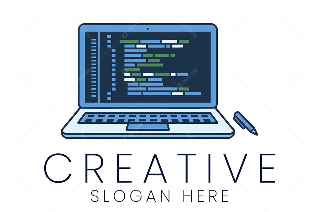 Logo de Informática Ilustração Vetor EPS + AI Editável