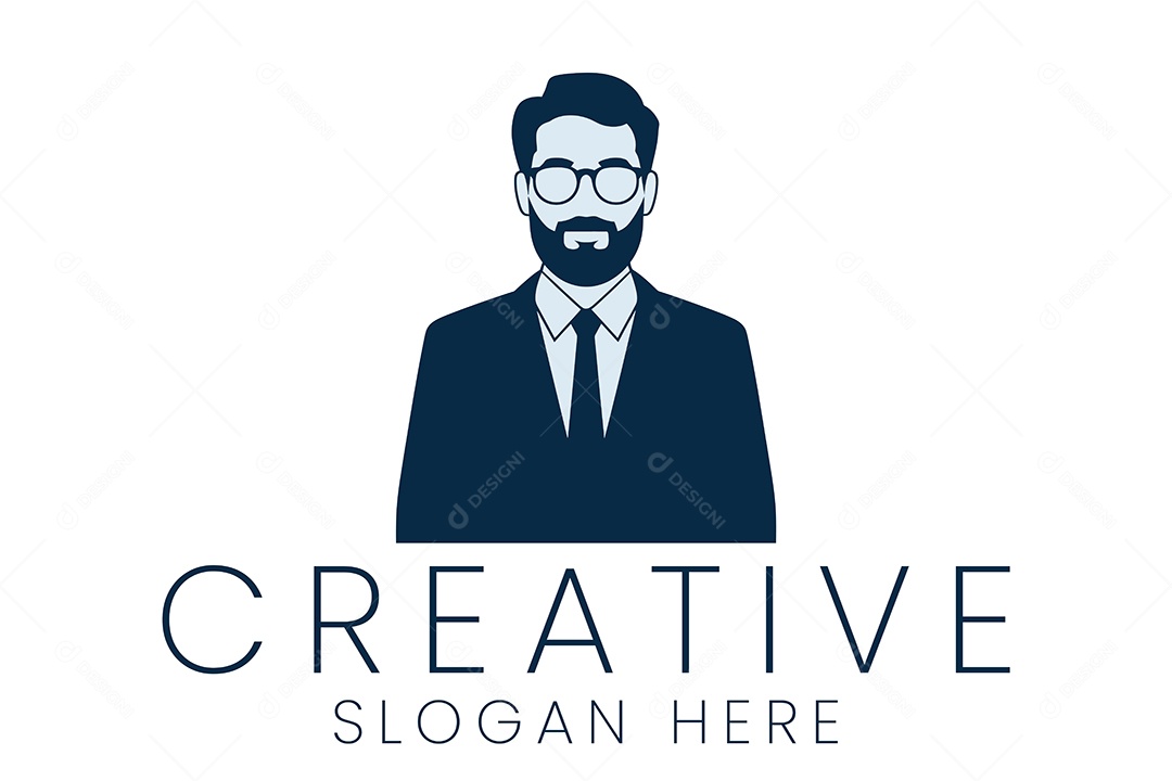 Logotipo de Homem Profissional Ilustração Vetor EPS + AI Editável