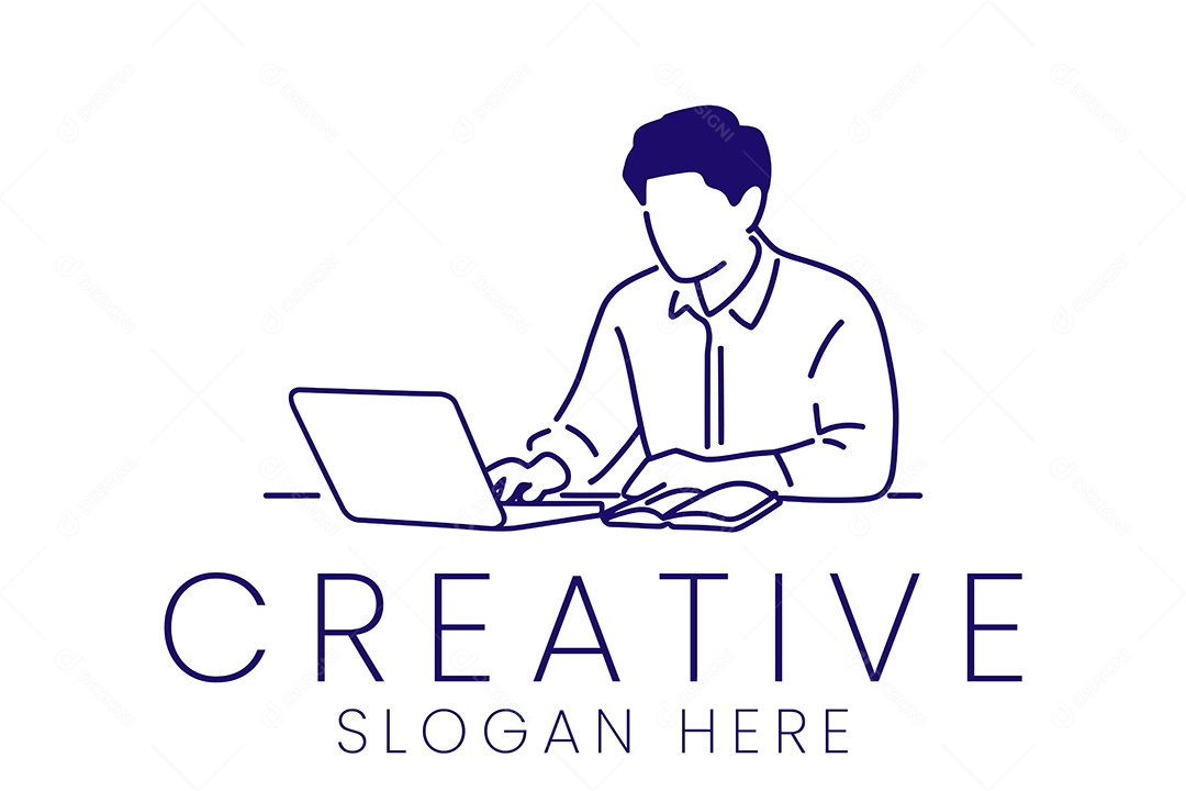 Logo de Escritorio Ilustração Vetor EPS + AI Editável