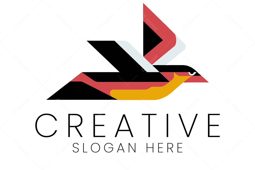 Logo de Animal Pássaro Ilustração Vetor EPS + AI Editável