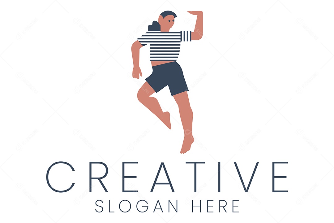 Logotipo de Mulher Ilustração Vetor EPS + AI Editável