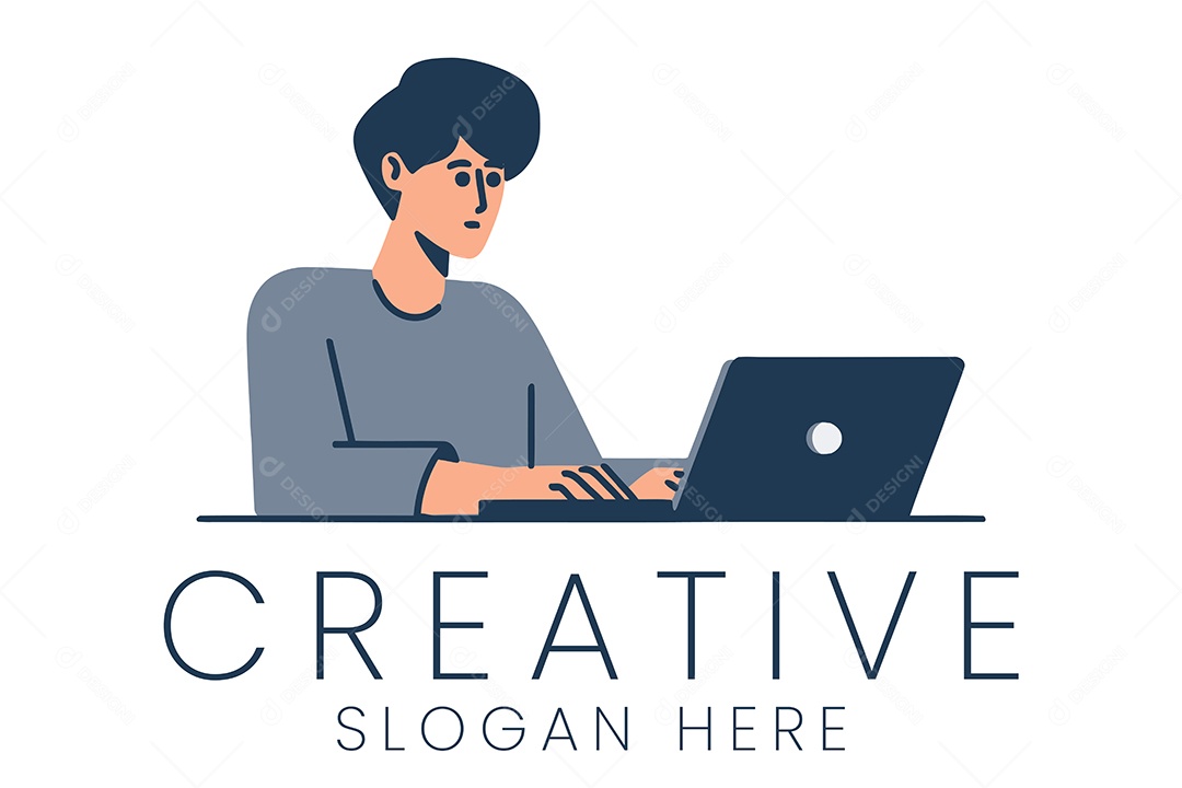 Logo de Escritorio Ilustração Vetor EPS + AI Editável