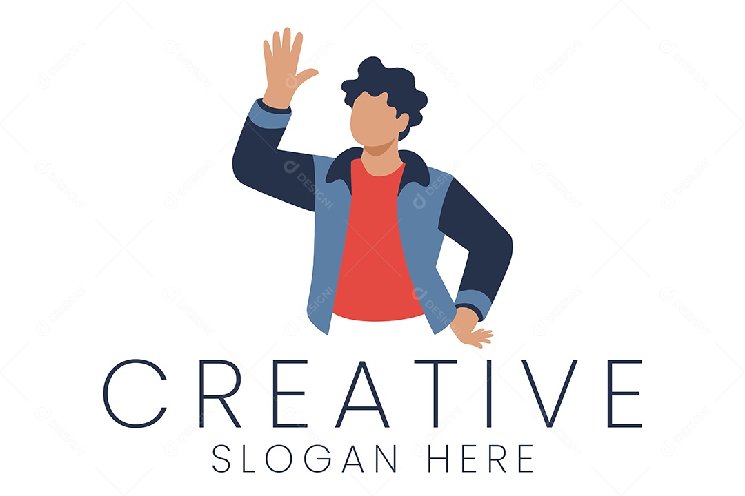 Logotipo de Homem Ilustração Vetor EPS + AI Editável