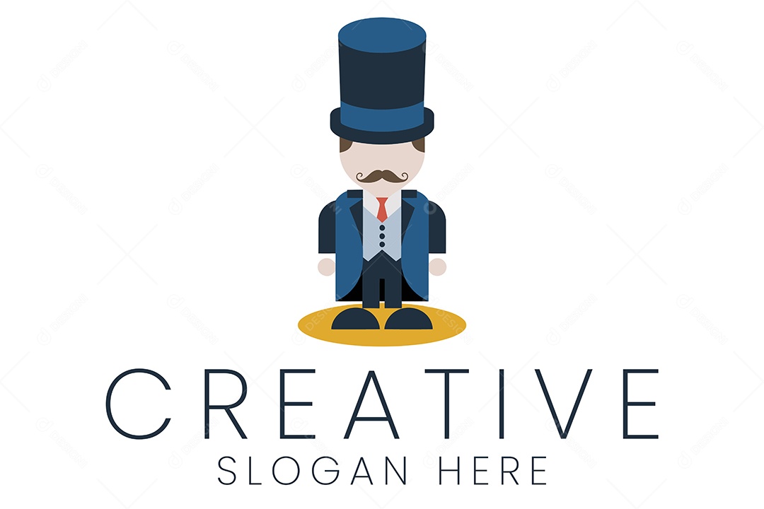 Logotipo de Cavalheiro Ilustração Vetor EPS + AI Editável