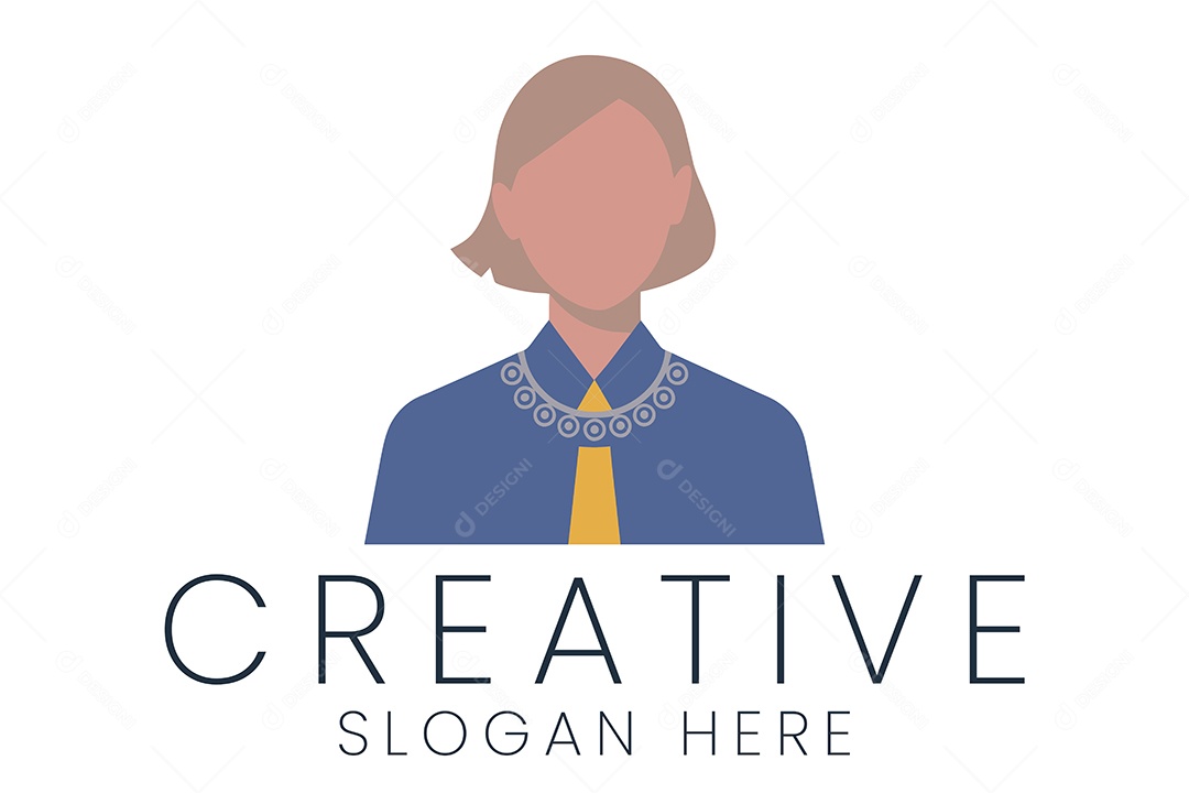 Logotipo de Mulher Ilustração Vetor EPS + AI Editável