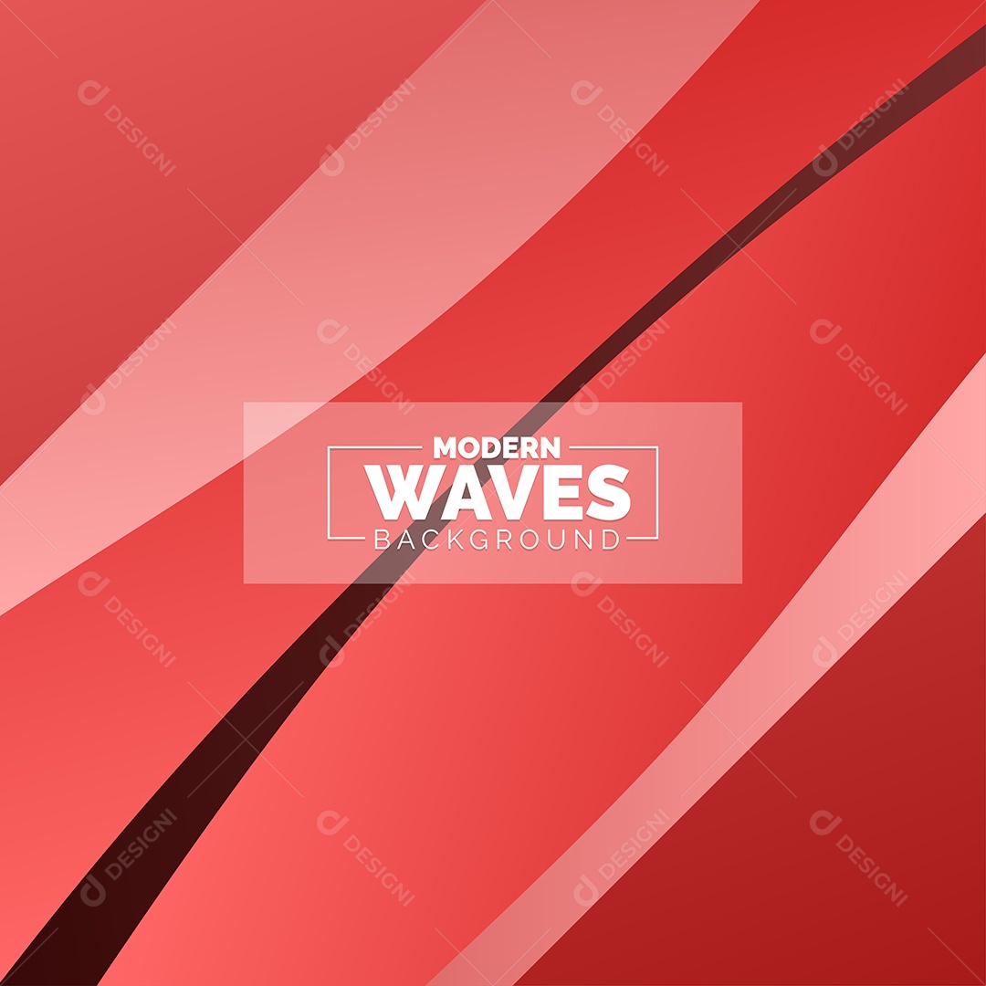 Plano de Fundo Ondas Modernas Vermelho Ilustração Vetor EPS