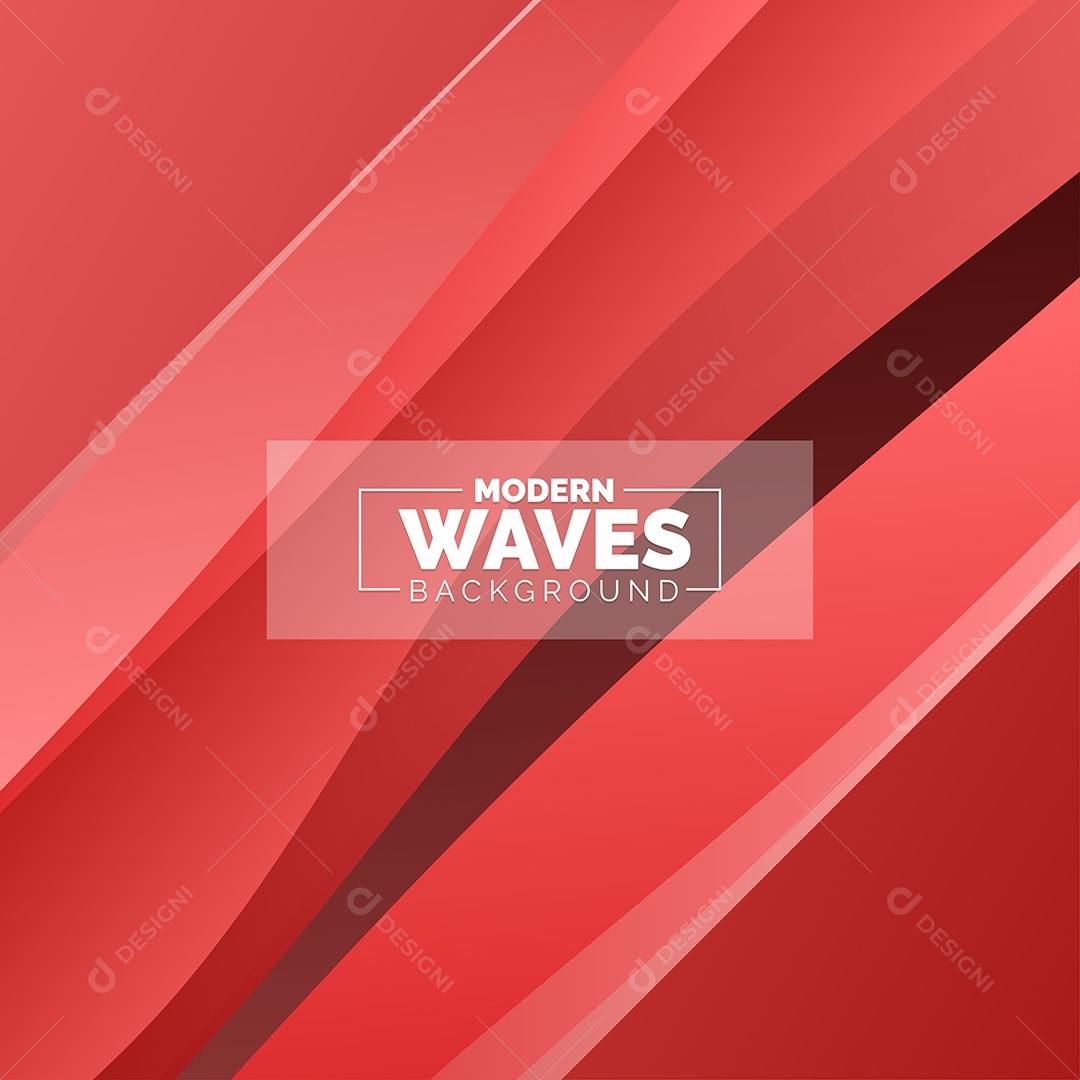 Plano de Fundo Ondas Modernas Vermelho Ilustração Vetor EPS
