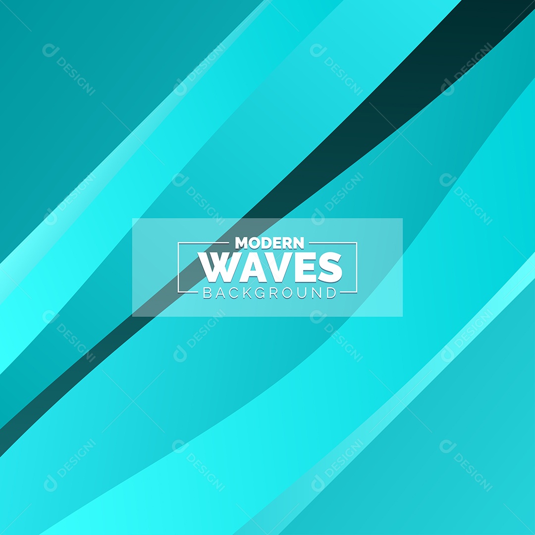 Plano de Fundo Ondas Modernas Azul Marinho Ilustração Vetor EPS