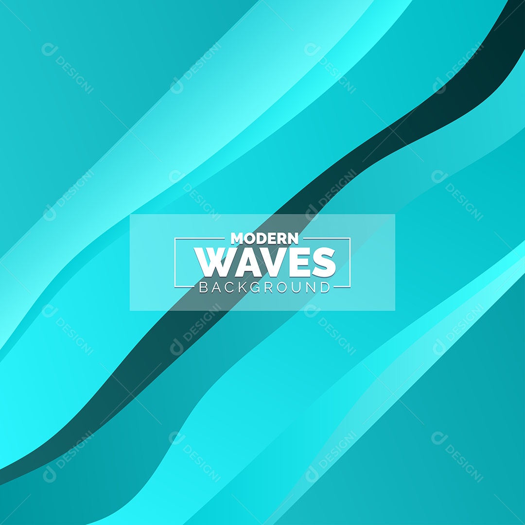 Plano de Fundo Ondas Modernas Azul Marinho Ilustração Vetor EPS