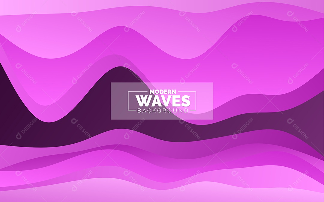 Plano de Fundo Ondas Modernas Rosa Ilustração Vetor EPS