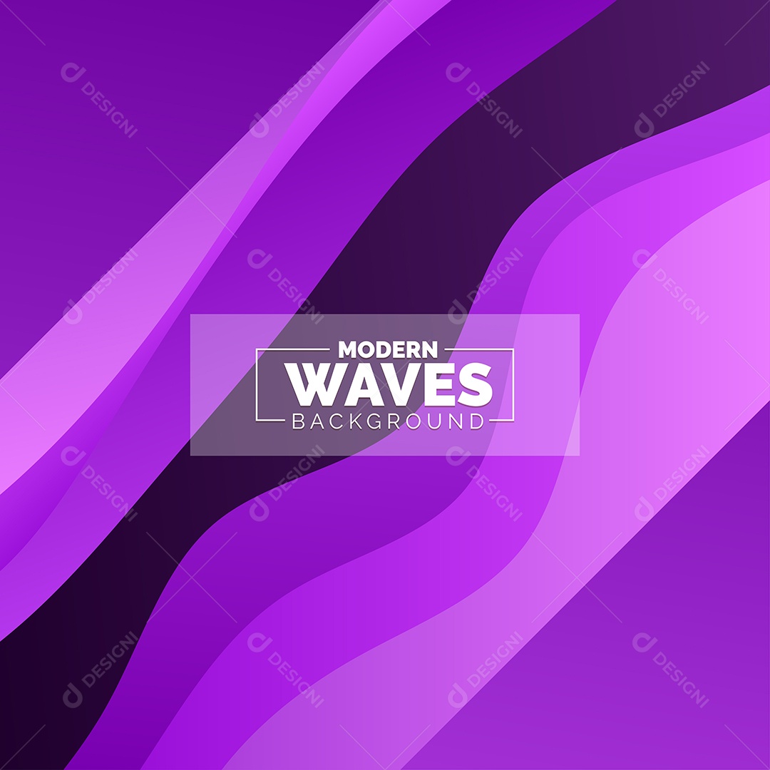 Plano de Fundo Ondas Modernas Roxo Ilustração Vetor EPS