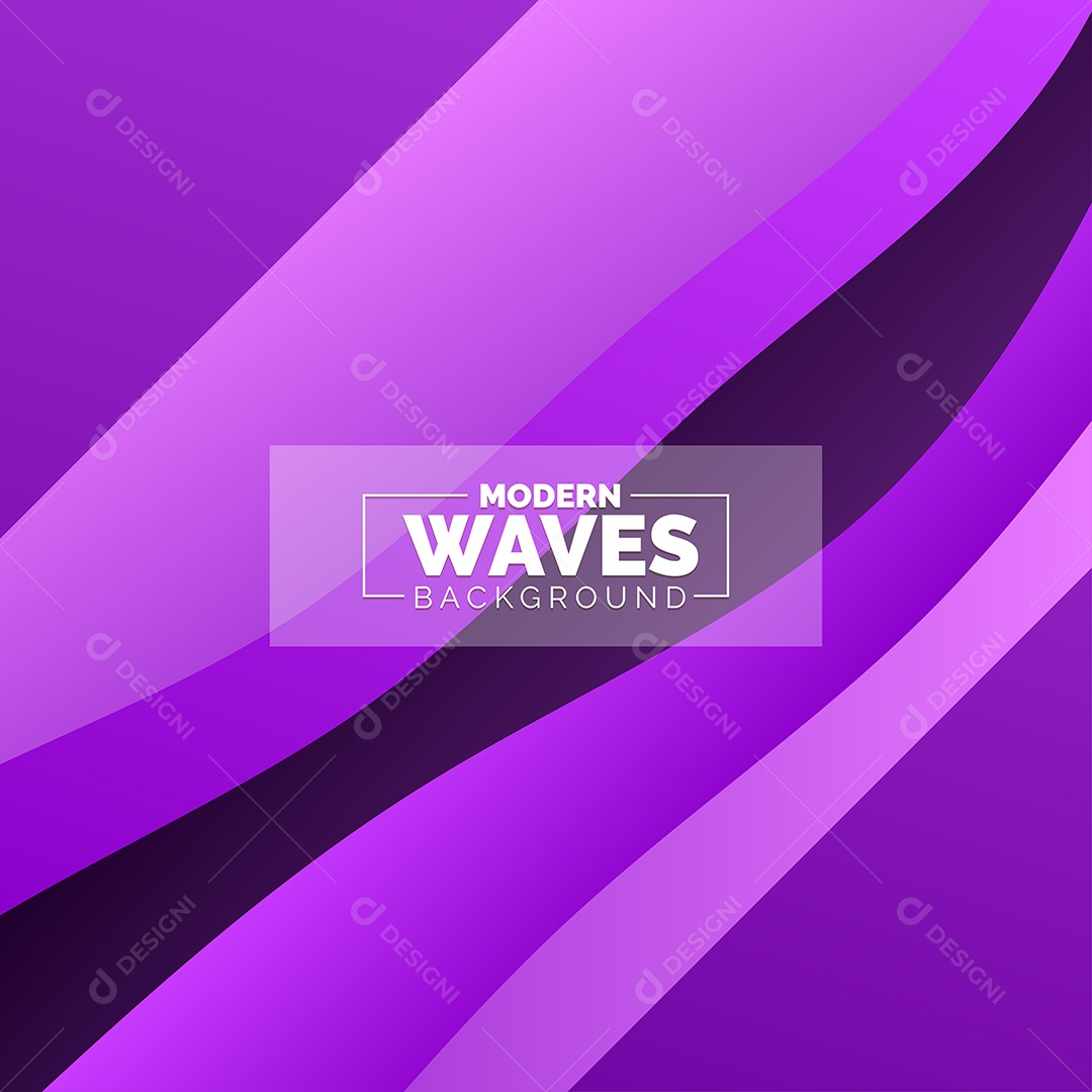 Plano de Fundo Ondas Modernas Roxo Ilustração Vetor EPS