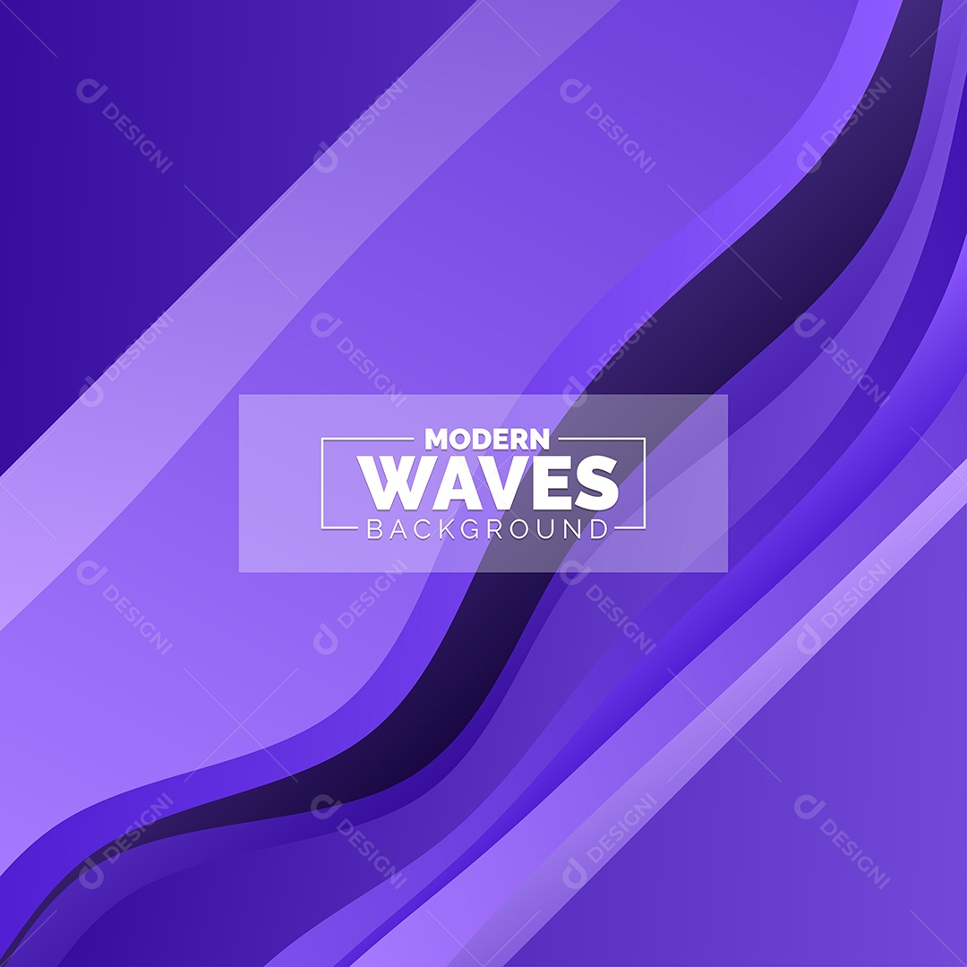 Plano de Fundo Ondas Modernas Roxo Ilustração Vetor EPS