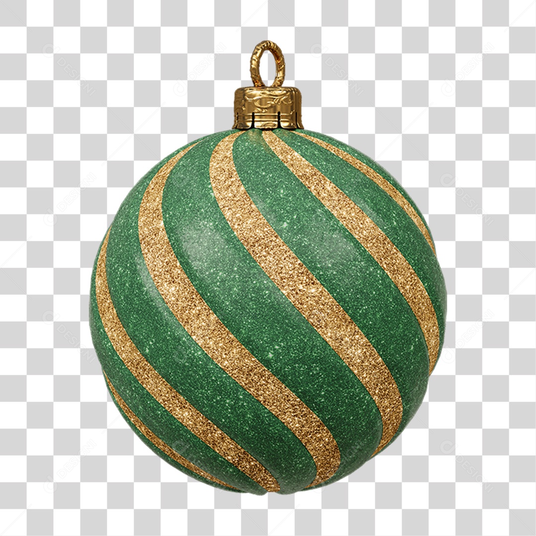 Bola Enfeite Decoração de Natal PNG Transparente