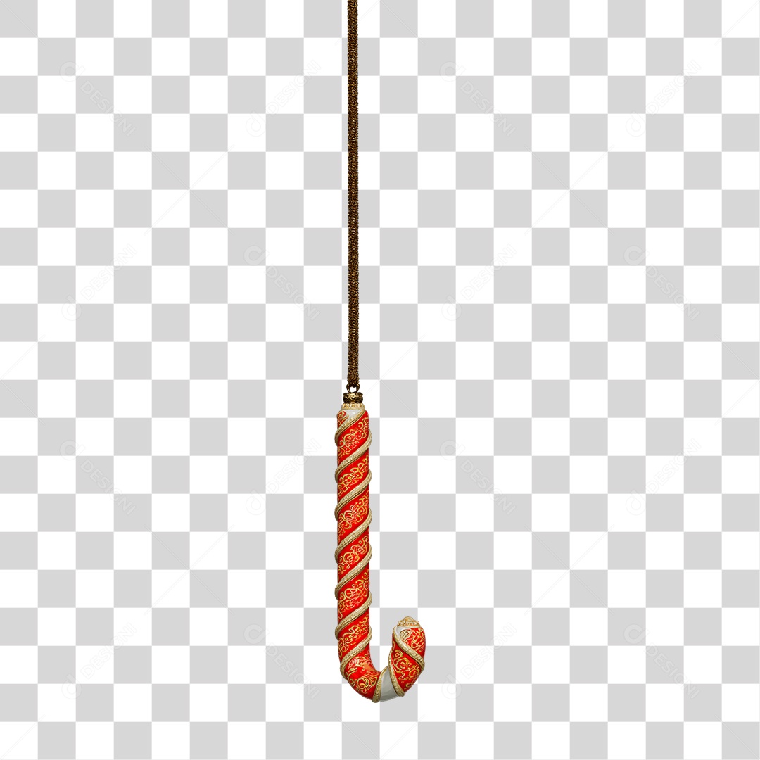 Bengala Enfeite Decoração de Natal PNG Transparente
