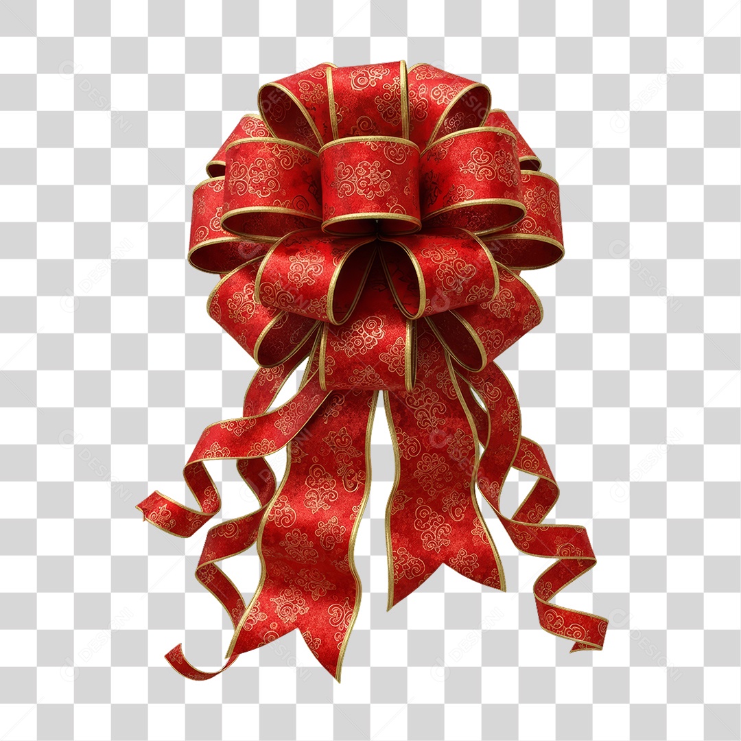 Fita Laço Enfeites Decoração de Natal PNG Transparente